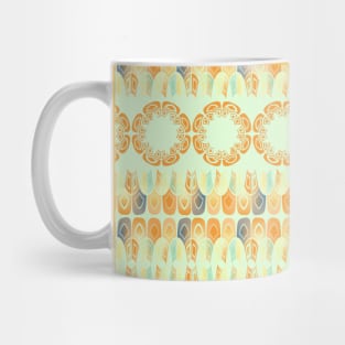 Ethnic orange pattern Mug